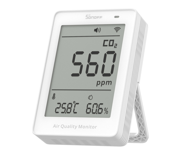 Sonoff Miernik jakości powietrza WiFi LCD AirGuard CO2 SAWF-08P - 1534492 - zdjęcie